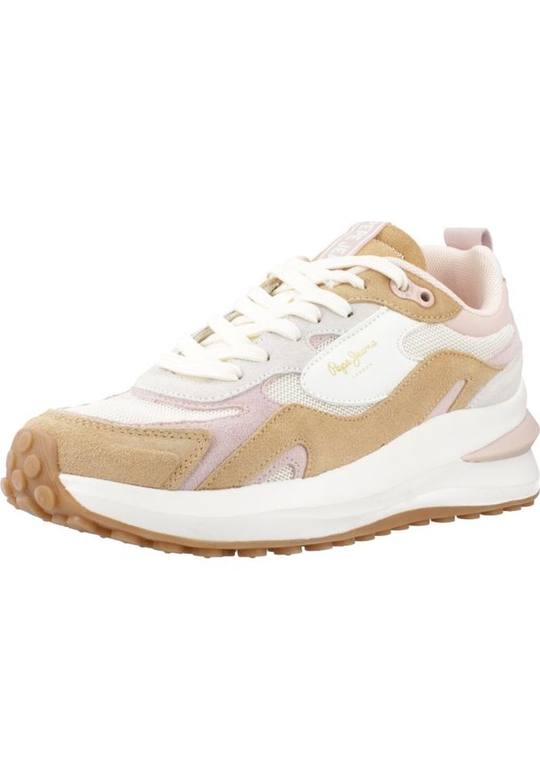 Damskie sneakersy Pepe Jeans Winslow Urban. Kolor: beżowy, wielokolorowy, brązowy