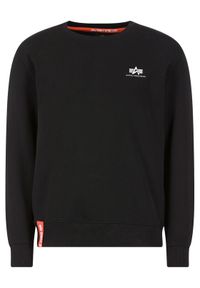 Alpha Industries Bluza Basic 188307 Czarny Regular Fit. Kolor: czarny. Materiał: bawełna