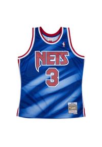 Mitchell & Ness - Koszulka Nba New Jersey Nets Drazen Petrovic. Kolor: czerwony, niebieski, wielokolorowy. Materiał: jersey. Sport: koszykówka #1