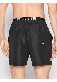 Calvin Klein Swimwear Szorty kąpielowe Medium Double KM0KM00740 Czarny Regular Fit. Kolor: czarny. Materiał: syntetyk #4
