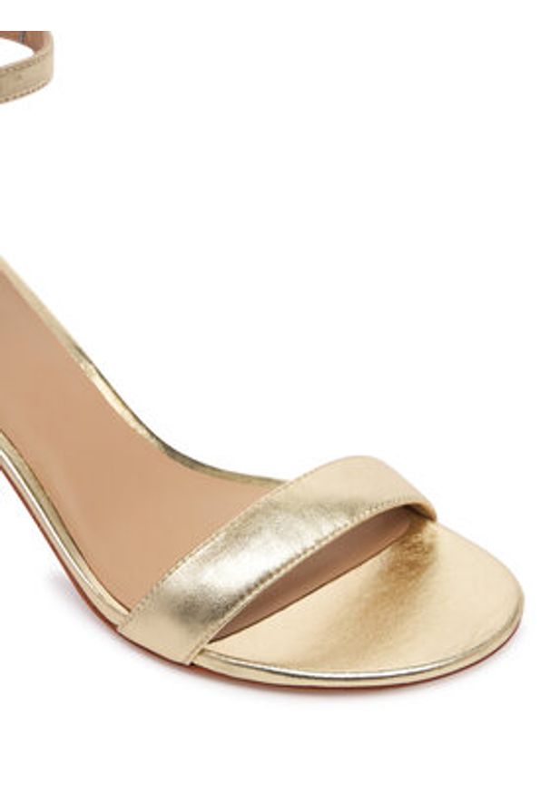 Lauren Ralph Lauren - LAUREN RALPH LAUREN Sandały Allie Mid 802978207002 Złoty. Kolor: złoty. Materiał: skóra