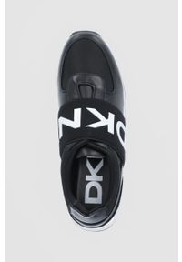 DKNY - Dkny Buty K3102296.005 kolor czarny na płaskiej podeszwie. Nosek buta: okrągły. Kolor: czarny. Materiał: guma. Obcas: na płaskiej podeszwie #4