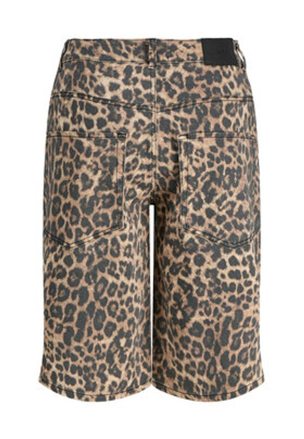 JJXX Bermudy Sarah 12283781 Brązowy Baggy Fit. Kolor: brązowy. Materiał: bawełna