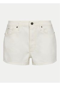 Guess Jeans Szorty jeansowe W5GD0Y D5M62 Biały Regular Fit. Kolor: biały. Materiał: bawełna