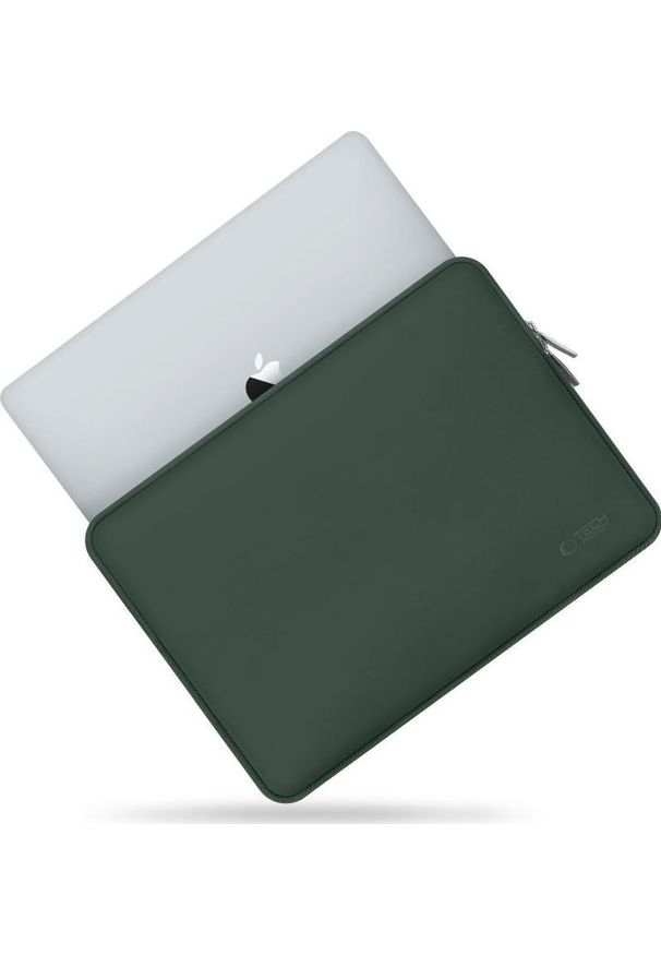 TECH-PROTECT - Pokrowiec Tech-Protect NeoSlim Laptop 15-16 zielony. Kolor: zielony. Materiał: tkanina, neopren, materiał, polar. Styl: elegancki, biznesowy, casual