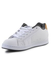 Buty DC Shoes Net M 302361-WWL białe. Okazja: na spacer. Kolor: biały. Materiał: materiał. Sport: turystyka piesza #3