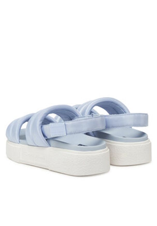 Tommy Jeans Sandały Tjw Flatform Sandal EN0EN02802 Błękitny. Kolor: niebieski. Materiał: materiał
