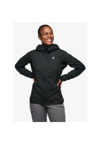 Kurtka softshell damska Black Diamond Alpine Start Insulated Hoody. Kolor: czarny. Materiał: softshell. Sport: turystyka piesza