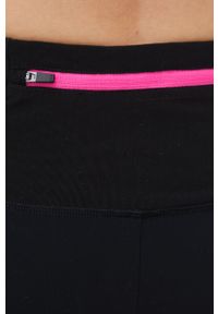 CMP legginsy sportowe damskie kolor czarny wzorzyste. Kolor: czarny. Materiał: skóra, materiał. Styl: sportowy