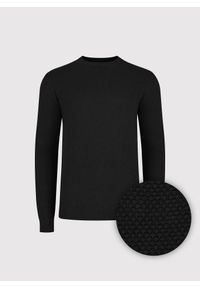 Pako Lorente - PAKO LORENTE - Sweter męski w kolorze czarnym. Kolor: czarny, beżowy. Materiał: wełna, bawełna. Sezon: jesień #4