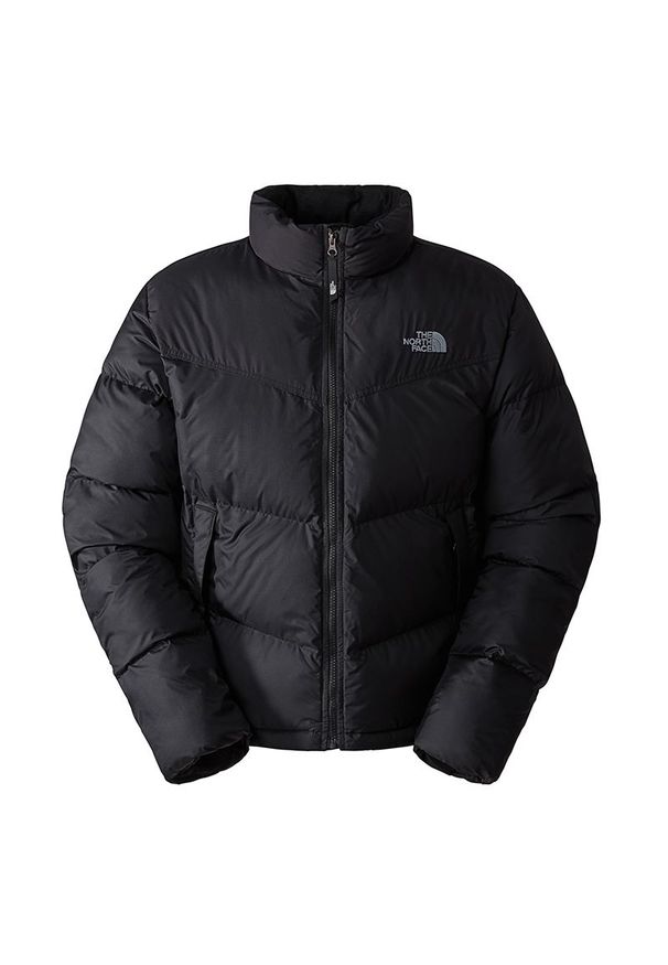 Kurtka The North Face Saikuru 0A853IJK31 - czarna. Okazja: na spacer. Kolor: czarny. Materiał: materiał, poliester. Sezon: zima. Sport: turystyka piesza