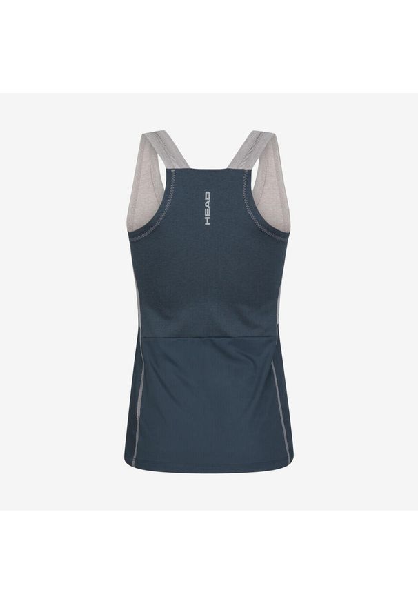 Head - Koszulka bez rękawów damska PADEL Tech Tank Top. Kolor: wielokolorowy, niebieski, szary. Materiał: jersey, materiał. Długość rękawa: bez rękawów