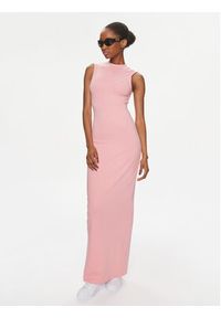 Tommy Jeans Sukienka letnia DW0DW17929 Różowy Slim Fit. Kolor: różowy. Materiał: syntetyk. Sezon: lato #5
