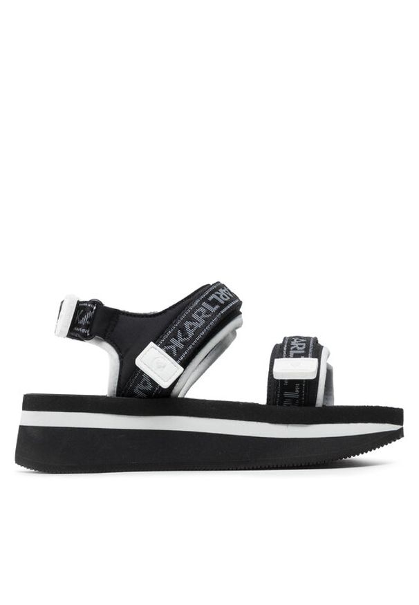 Karl Lagerfeld - KARL LAGERFELD Sandały KL81905 Czarny. Kolor: czarny. Materiał: materiał