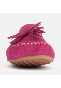 Marco Shoes Baleriny mokasyn z fioletowego zamszu 1979P-770-1 różowe. Zapięcie: bez zapięcia. Kolor: fioletowy, różowy, wielokolorowy. Materiał: zamsz #5