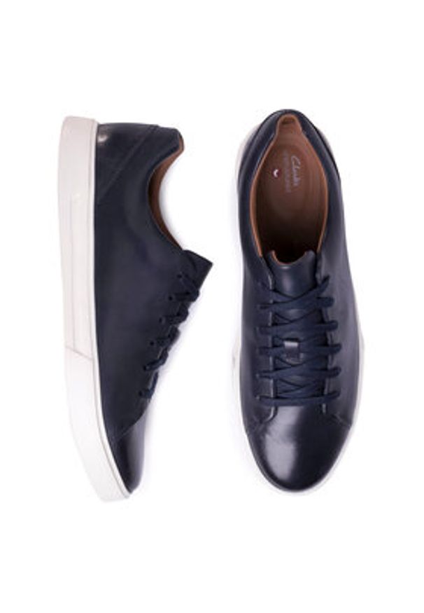 Clarks Sneakersy Un Costa Lace 261485577 Granatowy. Kolor: niebieski. Materiał: skóra
