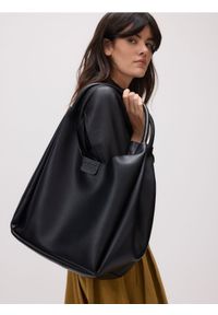 Reserved - Torebka hobo - czarny. Kolor: czarny. Materiał: skórzane #1