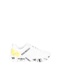 Bikkembergs Sneakersy "Flavio" | B4BKM0089 | Flavio | Mężczyzna | Biały, Żółty. Kolor: biały, wielokolorowy, żółty. Materiał: materiał, skóra ekologiczna. Wzór: aplikacja #4