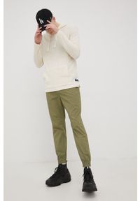 Tom Tailor spodnie męskie kolor zielony joggery. Kolor: zielony. Materiał: tkanina, bawełna