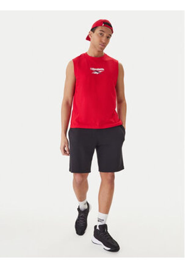 Reebok Tank top Bradshaw RK25560CCM Czerwony Regular Fit. Kolor: czerwony. Materiał: bawełna
