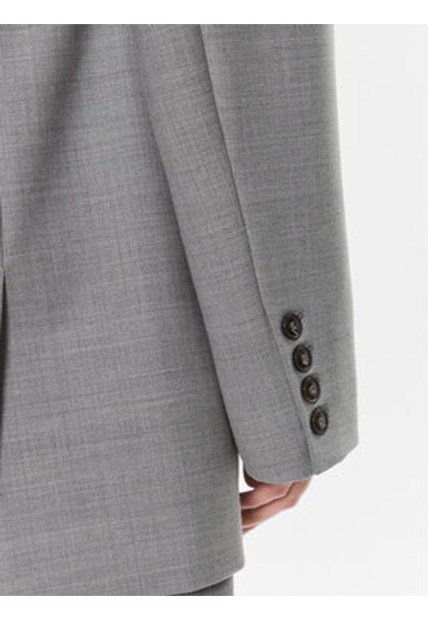 Herskind Marynarka Verner 5002879 Szary Oversize. Kolor: szary. Materiał: wełna, syntetyk