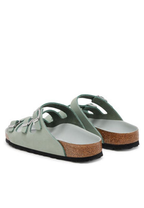 Birkenstock Klapki Florida Fresh 1029450 Szary. Kolor: szary. Materiał: nubuk, skóra