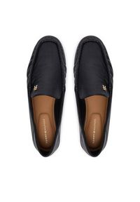 TOMMY HILFIGER - Tommy Hilfiger Lordsy Leather Ruched Toe Loafers FW0FW09250 Czarny. Kolor: czarny. Materiał: skóra #3