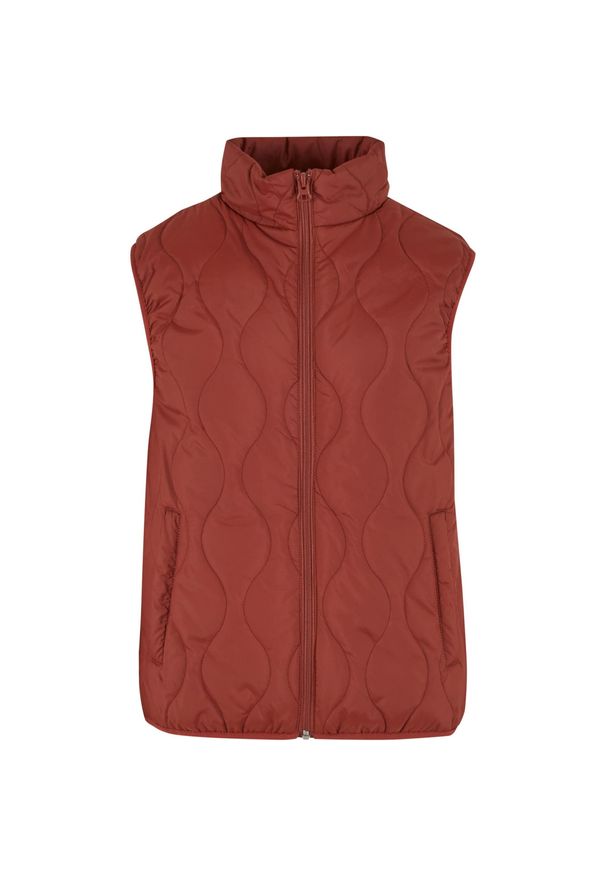 Kurtka puchowa bez rękawów Urban Classics Super Light. Kolor: brązowy. Materiał: puch. Długość rękawa: bez rękawów