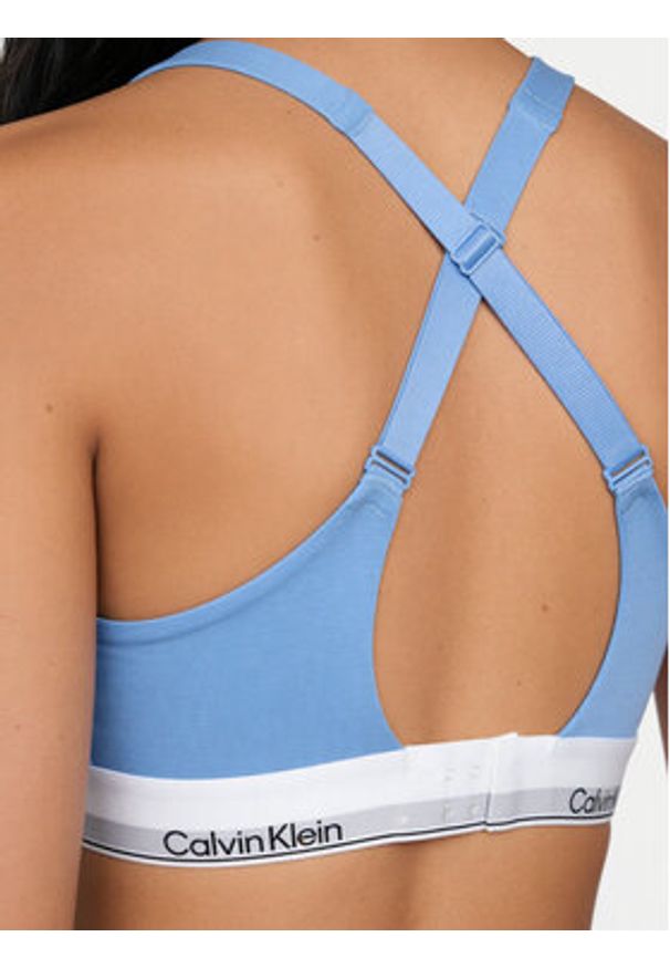 Calvin Klein Underwear Biustonosz braletka LV00QF8500 Niebieski. Kolor: niebieski. Materiał: bawełna