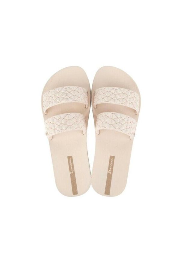 Klapki damskie Ipanema Renda Ii. Kolor: beżowy. Materiał: syntetyk, materiał. Styl: sportowy