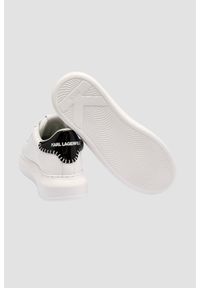 Karl Lagerfeld - KARL LAGERFELD Białe damskie sneakersy skórzane Kapri Karl NFT Lo Lace. Okazja: na co dzień. Kolor: biały. Materiał: skóra #3