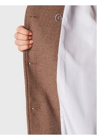 Moss Copenhagen Płaszcz wełniany Keola Secilia 16868 Brązowy Oversize. Kolor: brązowy. Materiał: syntetyk #6