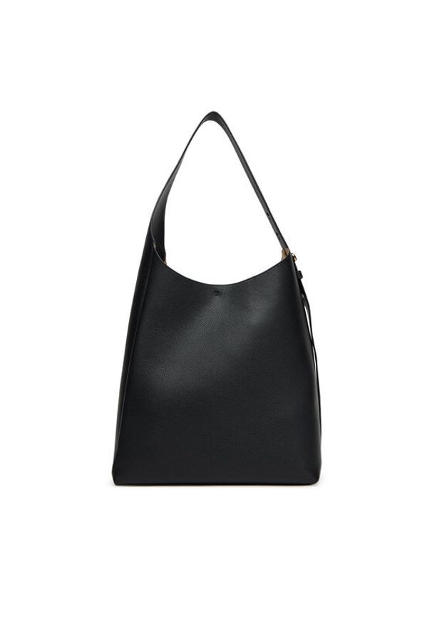 Tory Burch Torebka Romy Hobo 170964 Czarny. Kolor: czarny. Materiał: skórzane