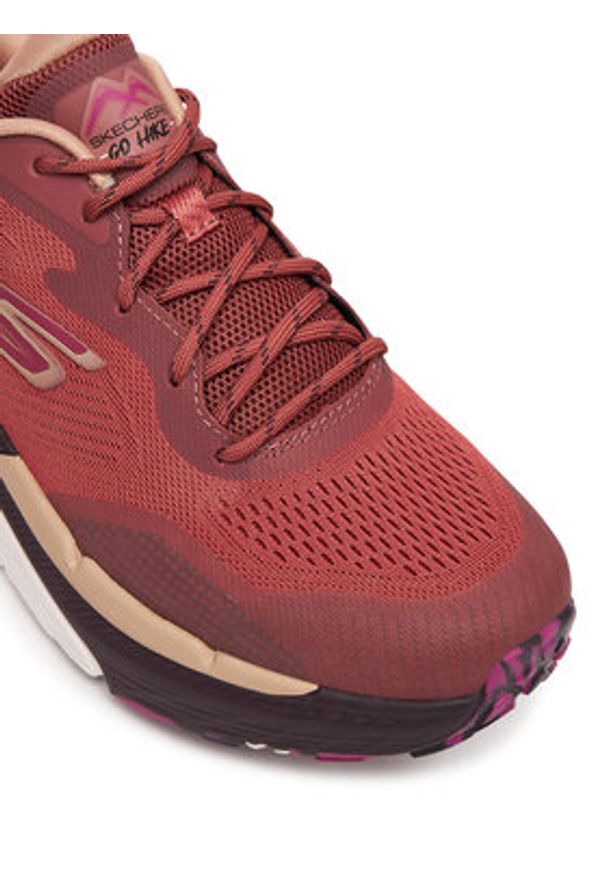 skechers - Skechers Buty do biegania Max Cushioning Elite Trail 2.0 129165/RUST Bordowy. Kolor: czerwony. Materiał: materiał