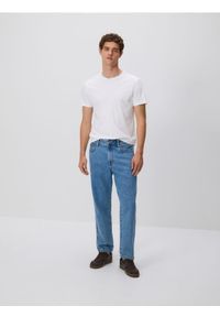 Reserved - Jeansy carrot fit - niebieski. Kolor: niebieski