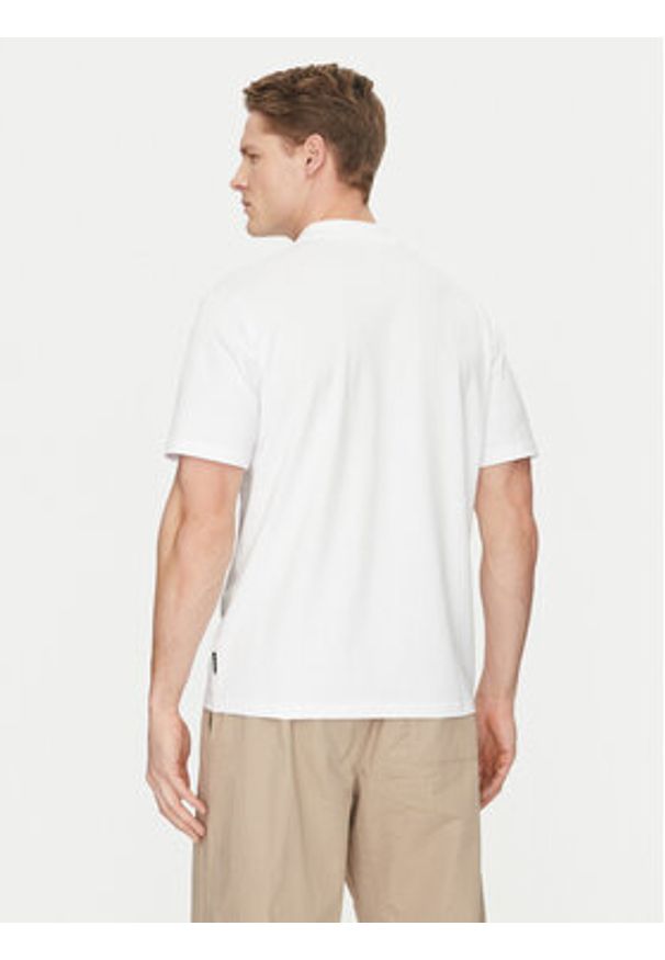 Jack & Jones - Jack&Jones Polo Fusion 12273127 Biały Regular Fit. Typ kołnierza: polo. Kolor: biały. Materiał: bawełna