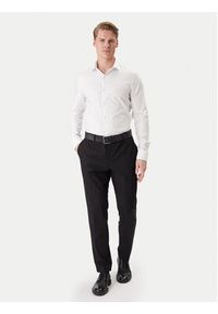 Calvin Klein Koszula LV019EU090 Biały Slim Fit. Kolor: biały. Materiał: bawełna #3