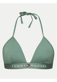 TOMMY HILFIGER - Tommy Hilfiger Góra od bikini UW0UW04109 Zielony. Kolor: zielony. Materiał: syntetyk #6