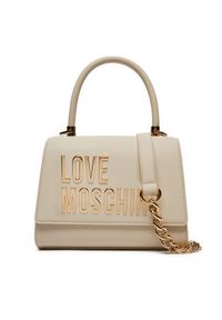 Love Moschino - LOVE MOSCHINO Torebka JC4024PP1LKD0110 Beżowy. Kolor: beżowy. Materiał: skórzane