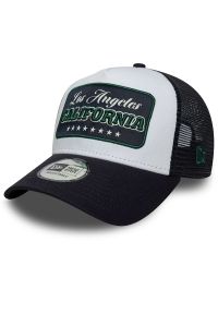 Czapka unisex New Era Location Patch 9FORTY A-Frame Trucker 60771857 - granatowa. Kolor: niebieski. Materiał: poliester, bawełna, materiał #1