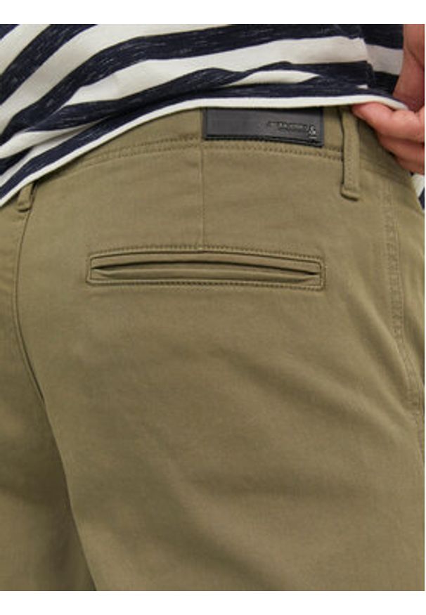 Jack & Jones Chinosy Harlow 12242188 Zielony Tapered Fit. Kolor: zielony. Materiał: bawełna