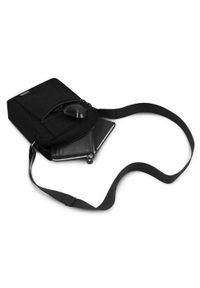 Męska Torebka Na Ramię - (Listonoszka) - Pako Jeans - Czarna. Kolor: czarny. Materiał: poliester #2