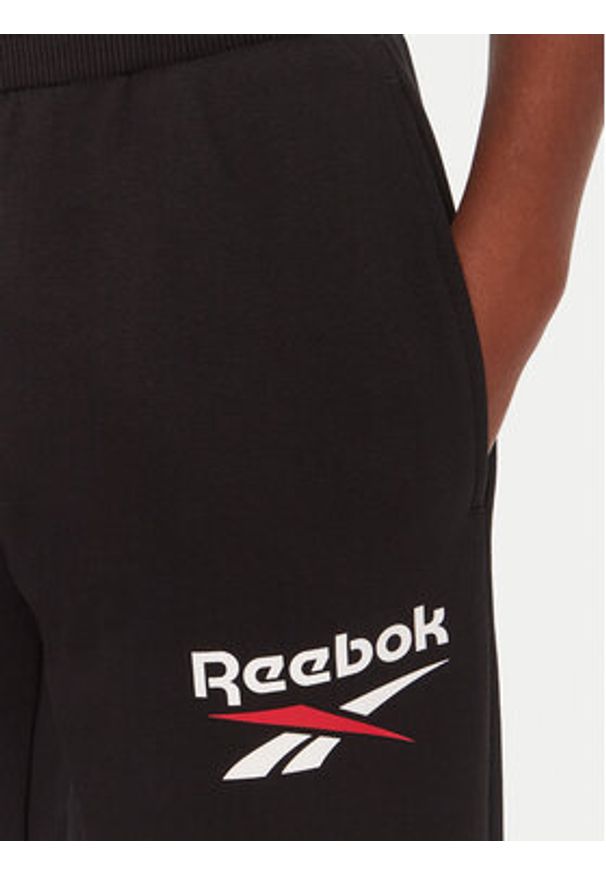 Reebok Spodnie dresowe Stacey RK25166CCW Czarny Regular Fit. Kolor: czarny. Materiał: bawełna