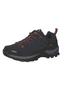 Buty trekkingowe męskie CMP Rigel Low. Zapięcie: sznurówki. Kolor: niebieski, pomarańczowy, wielokolorowy. Materiał: guma, syntetyk, materiał, skóra. Szerokość cholewki: normalna. Sport: turystyka piesza