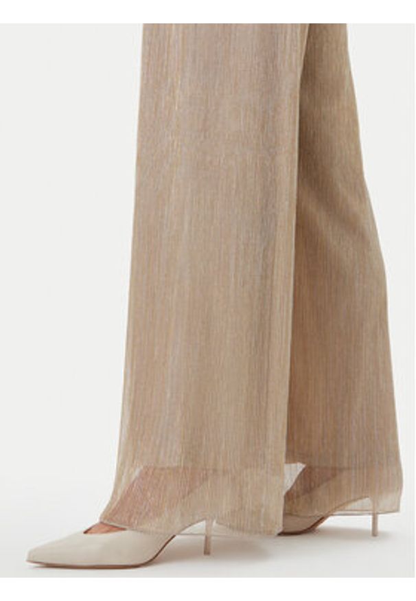 MAX&Co. Spodnie materiałowe Raiment 2516781033200 Złoty Wide Leg. Kolor: złoty. Materiał: syntetyk