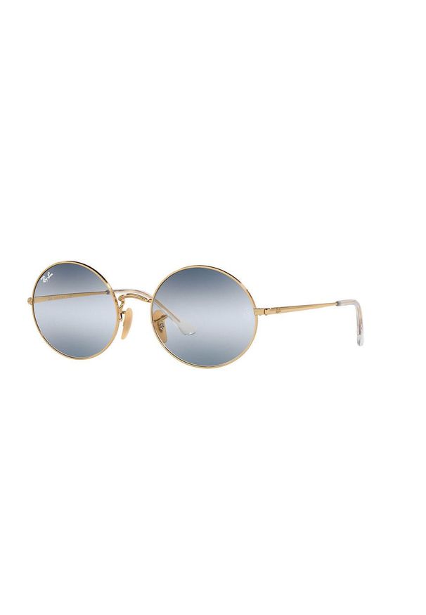 Ray-Ban - Okulary przeciwsłoneczne Oval 1970. Kształt: okrągłe. Kolor: złoty
