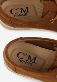 Born2be - Brązowe Półbuty Mokasyny ze Sznurowaną Cholewką Ellsia. Okazja: na co dzień, do pracy. Kolor: brązowy. Materiał: jeans. Szerokość cholewki: normalna. Styl: casual, klasyczny #5