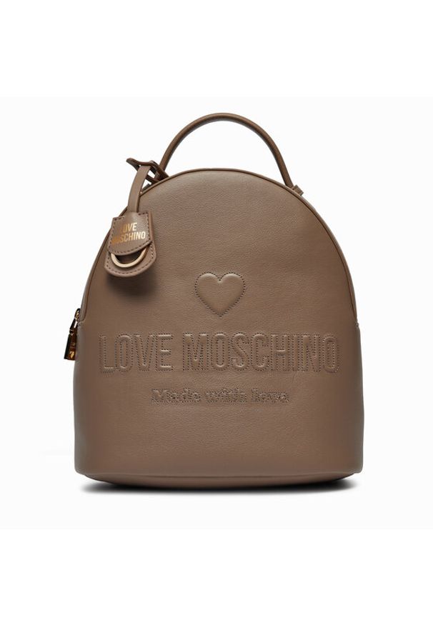 Love Moschino - LOVE MOSCHINO Plecak JC4116PP1LL1020A Brązowy. Kolor: brązowy. Materiał: skóra