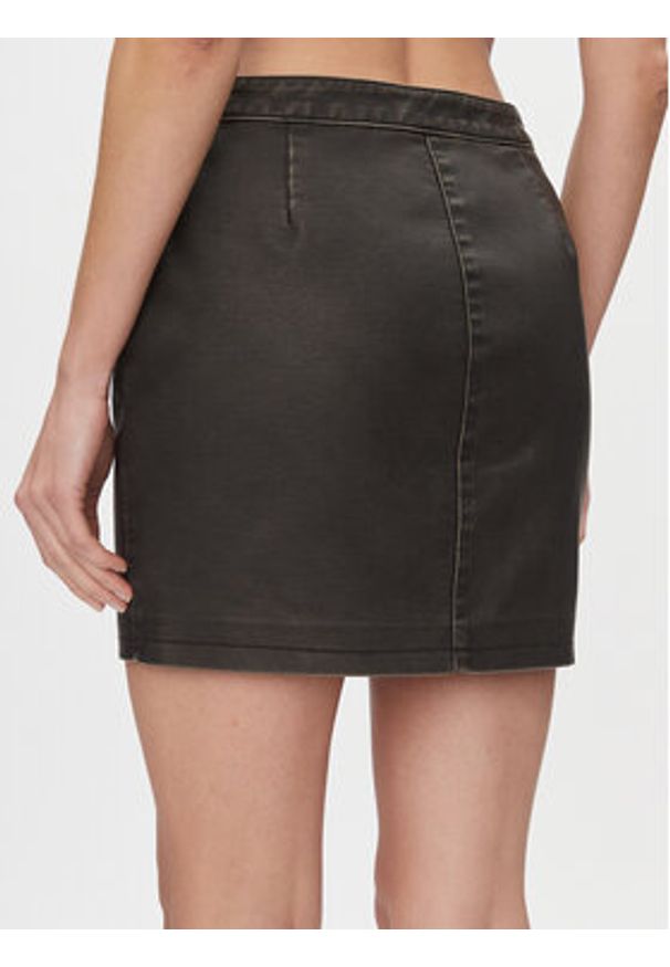 Noisy may - Noisy May Spódnica z imitacji skóry Saorise 27028696 Czarny Regular Fit. Kolor: czarny. Materiał: skóra