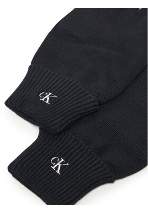 Calvin Klein Rękawiczki Damskie LV14D8019G Czarny. Kolor: czarny. Materiał: wiskoza, materiał